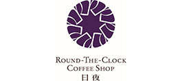 ROUND-THE-CLOCK COFFEE SHOP LOGO