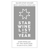 Star Wine List of the Year Asia 2026 - Best Austrian Wine List (Silver Star)