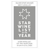 Star Wine List of the Year Asia 2026 - Best Long List (Silver Star)