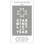 Star Wine List of the Year Asia 2025 - Best Long List (Silver Star)