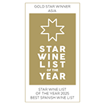 Star Wine List of the Year Asia 2025 - Best Spanish Wine List (Gold Star)